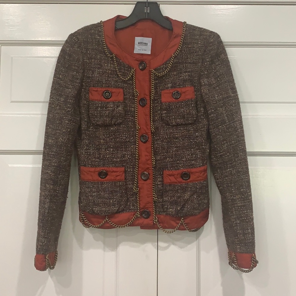 Moschino Cheap & Chic Tweed Jacket Size 6